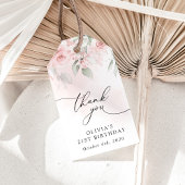 Blush Flowers, Pink Flowers, Boho, Birthday ギフトタグ