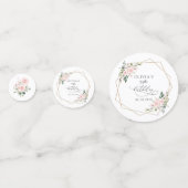 Blush Flowers, Pink Flowers, Boho, Birthday コンフェッティ (正面)