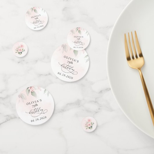 Blush Flowers, Pink Flowers, Boho, Birthday コンフェッティ (グループ)