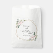 Blush Flowers, Pink Flowers, Boho, Birthday フェイバーバッグ (正面)