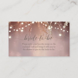 Blush Flowers String Lights エンクロージャーカード