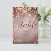 Blush Flowers String Lights 招待状 (スタンド正面)