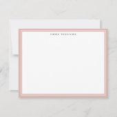 Blush Frame Note Card 招待状 (正面)