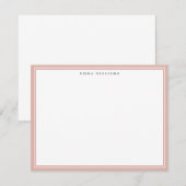 Blush Frame Note Card 招待状 (正面/裏面)
