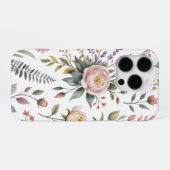 Blush Garden Roses iPhoneケース (裏面横)