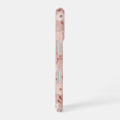Blush Garden – Soft Pink Floral Pattern Phone Case iPhone 16ケース (右側面)