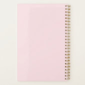 Blush Garden Watercolor Personalized Planner プランナー手帳 (裏面)