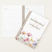 Blush Garden Watercolor Personalized Planner プランナー手帳 (ディスプレー)