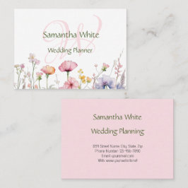 Blush Garden Watercolor Personalized Stationery 名刺