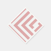 Blush Geometric Party Napkins スタンダードカクテルナプキン (角)