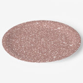 Blush Geometric Pattern Party ペーパープレート (アングル)