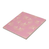 Blush Ginkgo Luxe – Gold Botanical on Pink (4) タイル (側面)
