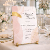 Blush Gold Bridal Glow Invitation 招待状