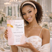 Blush Gold Bridal Glow Invitation 招待状