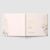 Blush Gold Foil Personalized Wedding ゲストブック (全面)