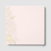 Blush Gold Foil Personalized Wedding ゲストブック (裏面)