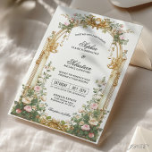Blush Gold Garden Estate Ceremony 招待状