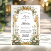 Blush Gold Garden Estate Ceremony 招待状
