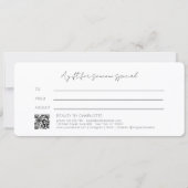 Blush Gold Glow Gradient QR Code Gift Certificate (裏面)
