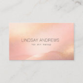 Blush Gold Glow Gradient Salon Salon 予約カード (正面)