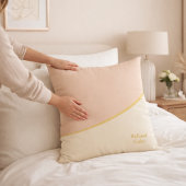 Blush Gold Harmony Throw Pillow クッション