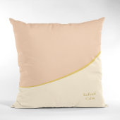 Blush Gold Harmony Throw Pillow クッション
