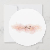 Blush Gold Sparkle Romantic Wedding Elegance 招待状 (裏面)