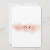 Blush Gold Sparkle Romantic Wedding Elegance 招待状 (裏面)