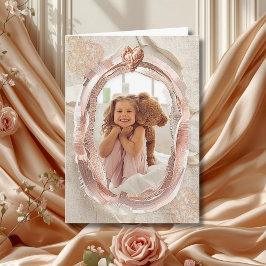 Blush Heirloom Heart Photo Frame Loving  カード