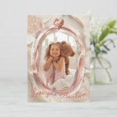 Blush Heirloom Heart Photo Frame Loving Keepsake シーズンカード (スタンド正面)