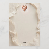 Blush Heirloom Heart Photo Frame Loving Keepsake シーズンカード (裏面)