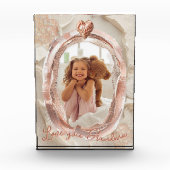 Blush Heirloom Heart Photo Frame Loving Keepsake フォトブロック (正面)