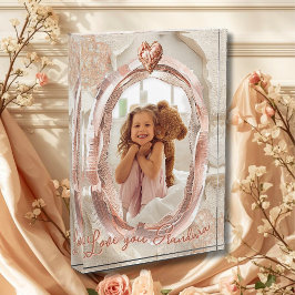 Blush Heirloom Heart Photo Frame Loving Keepsake フォトブロック