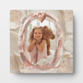 Blush Heirloom Heart Photo Frame Loving Keepsake フォトプラーク (正面)