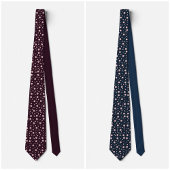 Blush Hexagon Geometric Dark Plum Tie ネクタイ