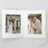 Blush Hibiscus Garden Wedding サンキューカード (内部)