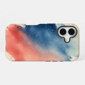 Blush Horizon" – 水彩グラデーション スマホケース iPhone 16ケース (裏面横)