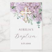 Blush Hydrangea Baptism ワインラベル (シングルラベル)