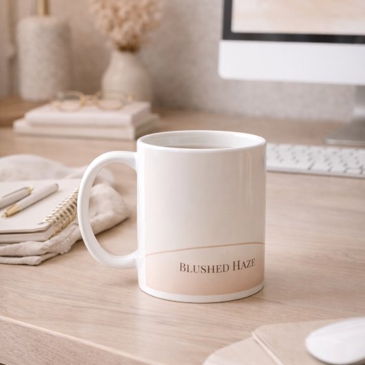 Blush Ivory Arc Glow Classic Mug, 11 oz コーヒーマグカップ