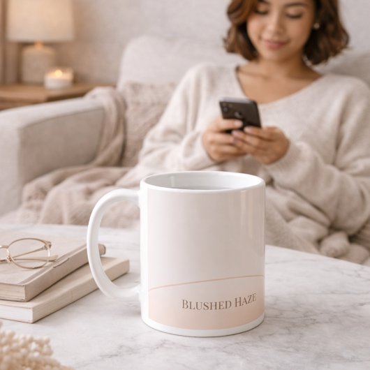 Blush Ivory Arc Glow Classic Mug, 11 oz コーヒーマグカップ