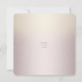Blush Ivory, Elegant Minimalist Wedding Invitation (裏面)