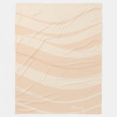 Blush Ivory Ripple Fleece Blanket フリースブランケット (正面)