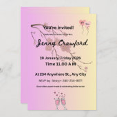 Blush & Lavender Bridal Shower Invitation | Cherry 案内状 (正面/裏面)