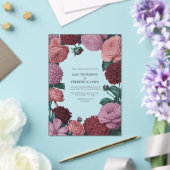 Blush Mauve, Peach Blossom & Rosewood Velvet アクリル招待状 (インサイチュ (ウェディング))