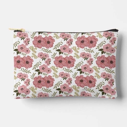 Blush Meadow Blooms Floral Accessory Pouch アクセサリーポーチ (正面)