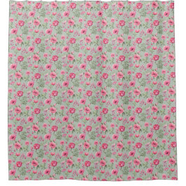 Blush Meadow-Petals in Bloom シャワーカーテン