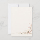 Blush Mountain Cherry Blossom Wedding RSVP Card (裏面)
