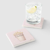 Blush Movie Time Popcorn ストーンコースター (横)