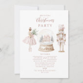 Blush Nutcracker Christmas 招待状 (正面)