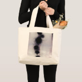Blush Orbit Abstract ラージトートバッグ (正面(商品))